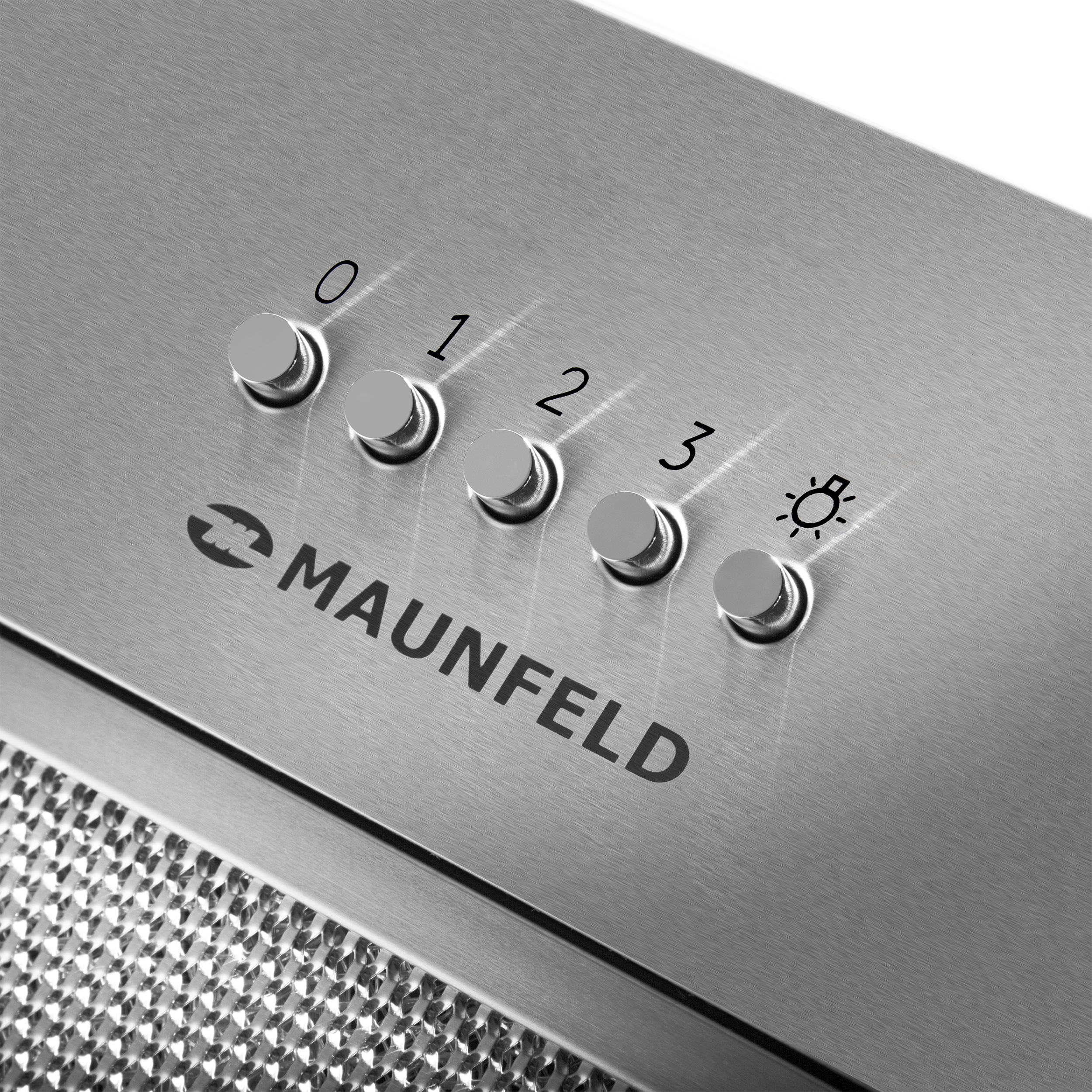 Полновстраиваемая вытяжка MAUNFELD Bay 45 Push Нержавеющая сталь